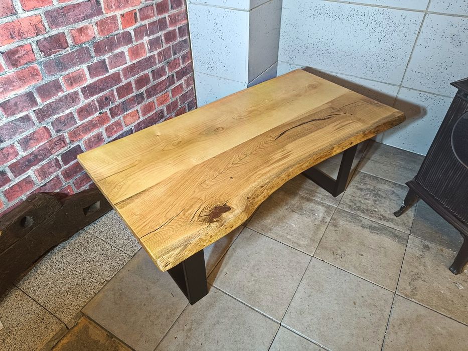 Ława 115x60-67• Live Edge •lite drewna