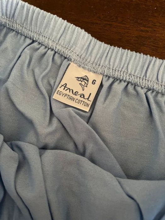 Cueca Ameal Algodão Egipcio Azul Claro L