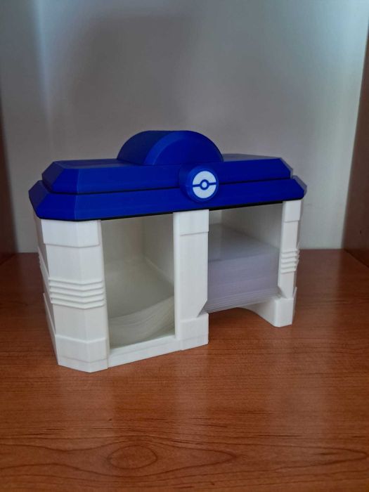 Dispensador de toploaders e sleeves pokemon