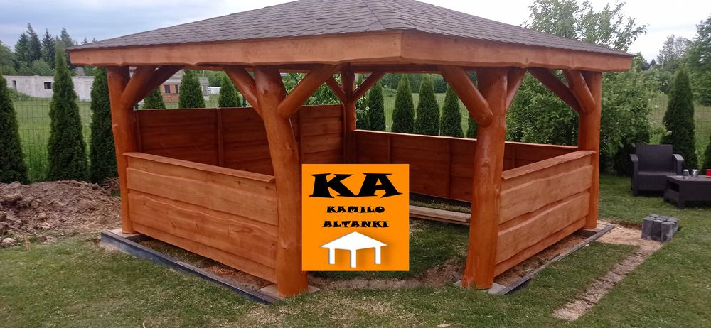 Altanka, Altana, Altanki, Altany na grubym balu ogrodowe