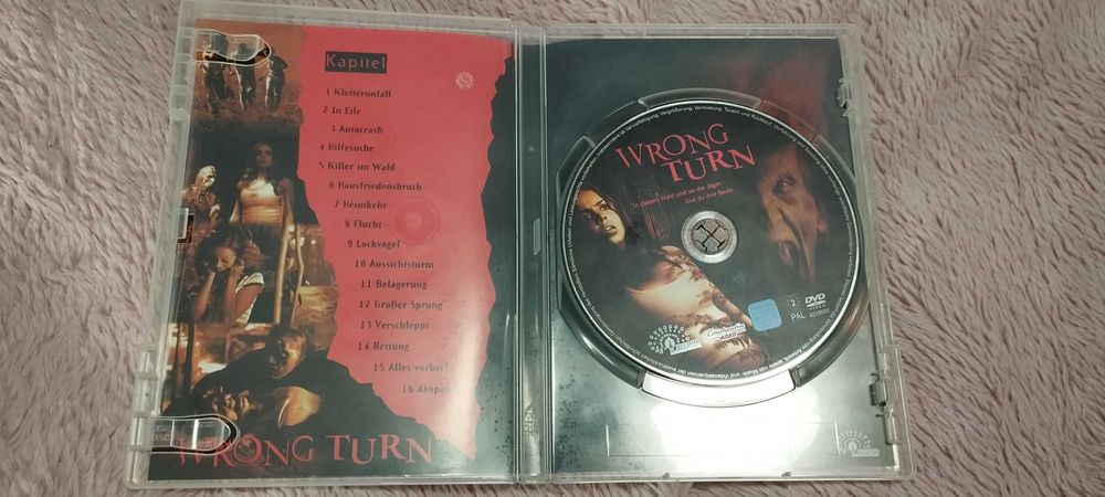 Płyta DVD Wrong Turn audio DE/EN, napisy niemieckie