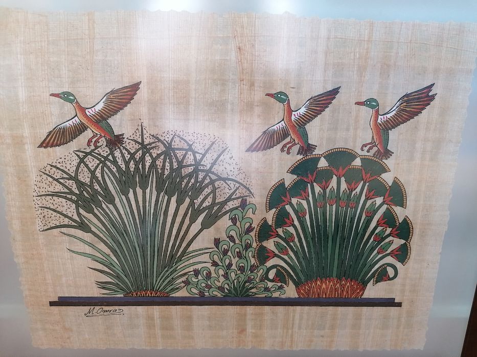 Quadro imitação de papiro