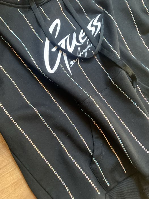 Bluza guess krystal czarna z cyrkoniami s