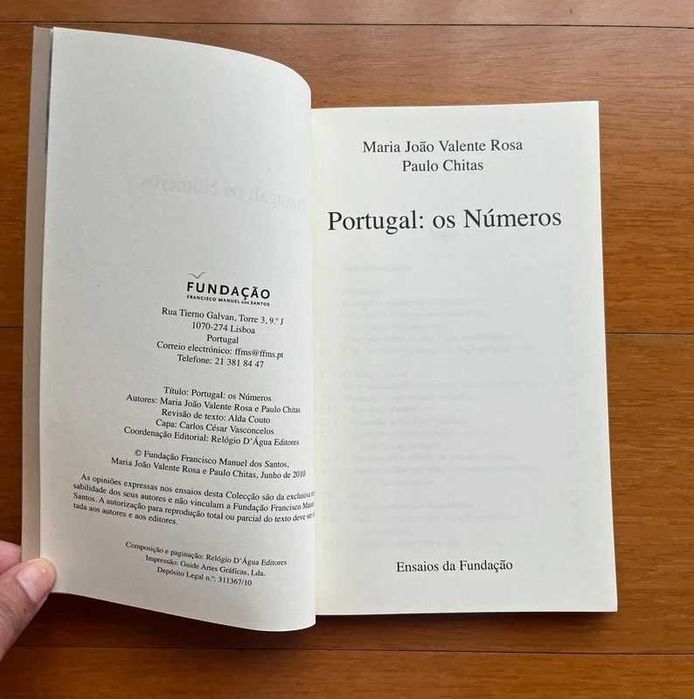 "Portugal: Os Números" de Maria João Valente Rosa e Paulo Chitas