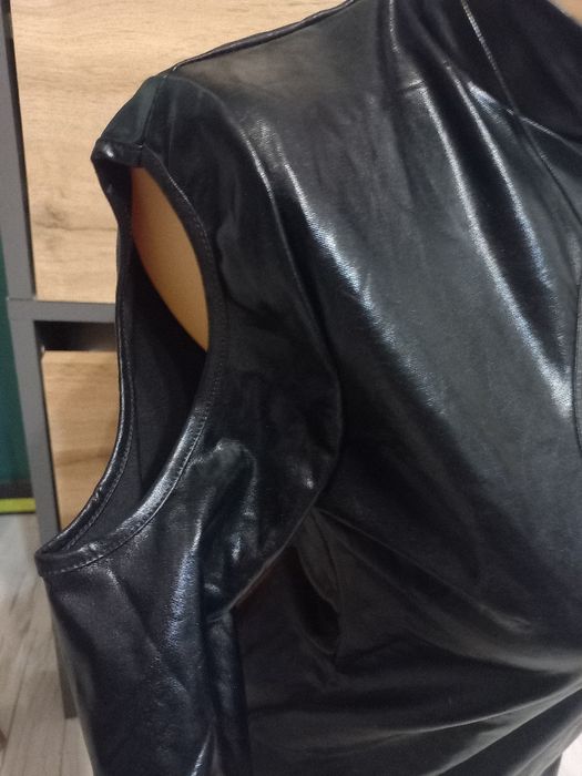 Seksi mini sukienka z ekoskórki S Stan jak nowa