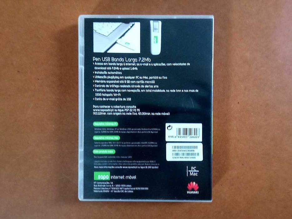 Internet Móvel Sapo - Pen USB Banda Larga 7,2Mb