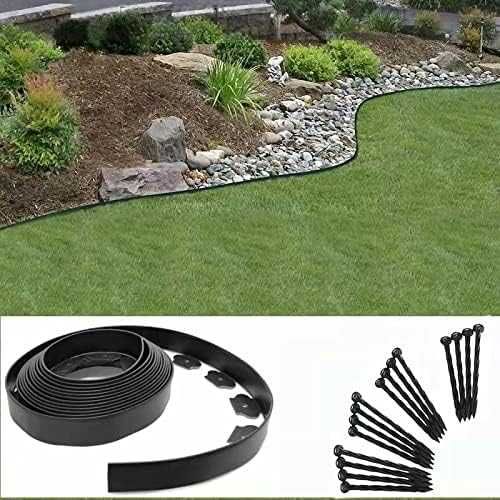 Bordadura Plastico Jardim, separador relva/inertes L