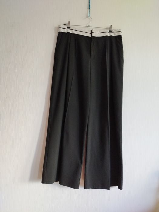 Брюки cotton черные палаццо