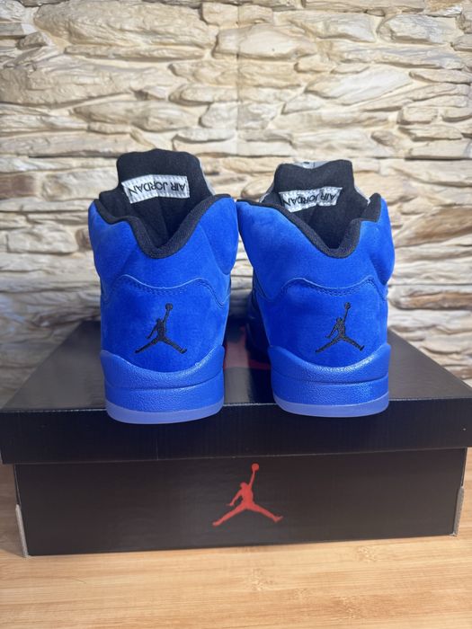 Кросівки Air Jordan 5 Retro Blue Suede р40-44
