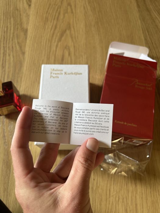 Baccarat Rouge 540 Maison Francis Kurkdjian Paris