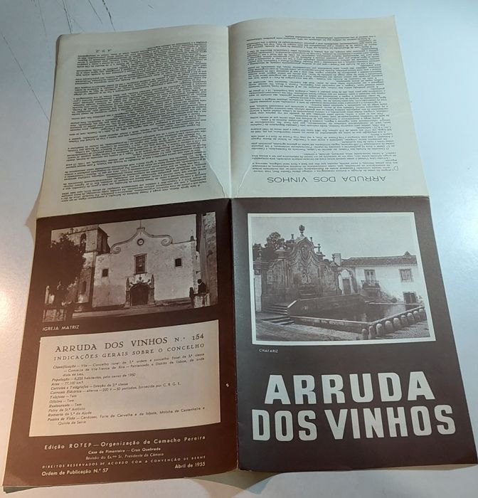 Arruda dos Vinhos - Roteiro ROTEP | Incluí Mapa Desdobrável
