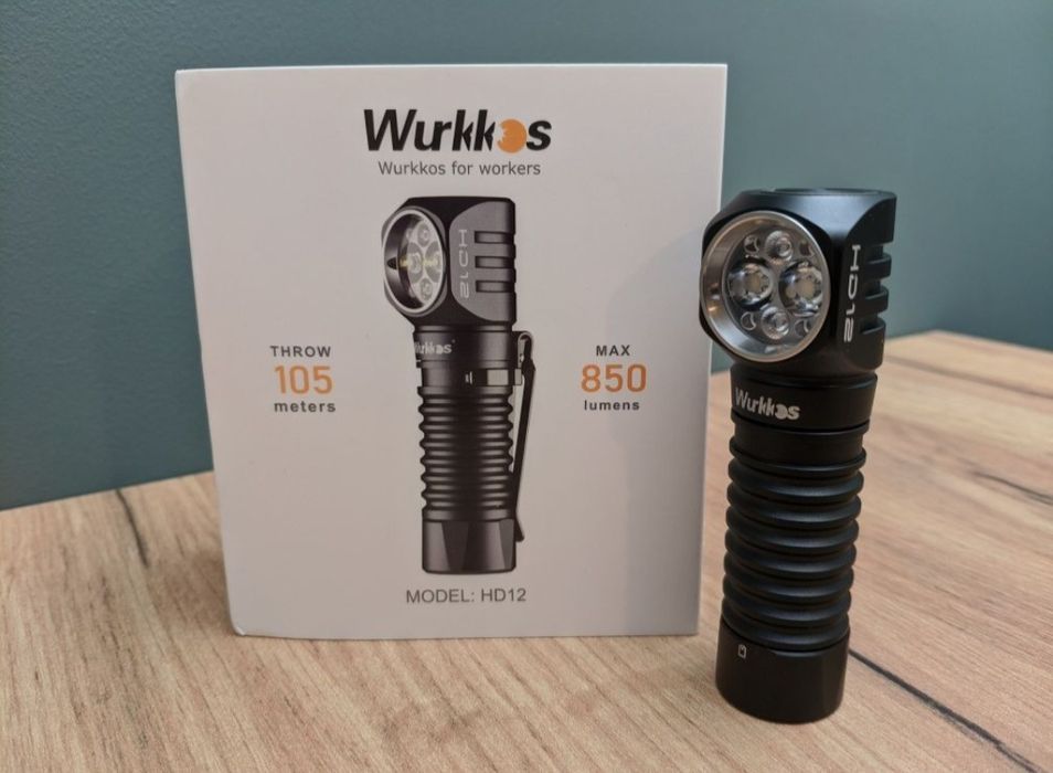 Latarka czołowa, czołówka Wurkkos HD12, 850lm, lekka, AA