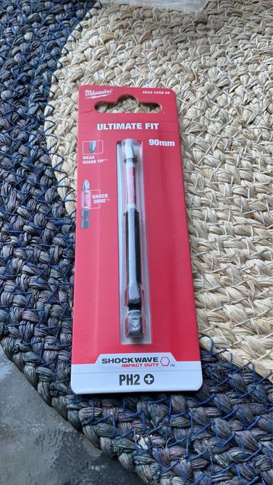 ударна біта Milwaukee SHOCKWAVE PH2 довжиною 90 мм. Ph2 хрестова викрутка отвертка плюс