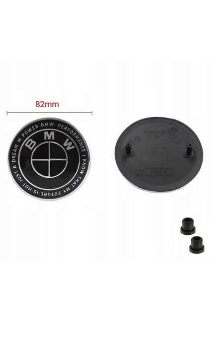 BMW 50JAHRE 82mm Emblemat + Tulejki logo