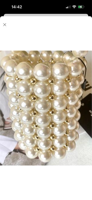 Сумка біла нарядна