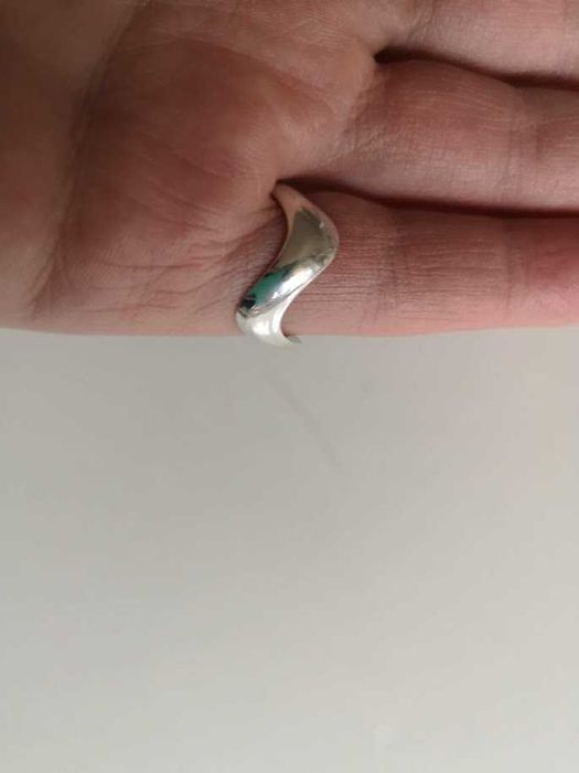 obrączka artystyczna srebro