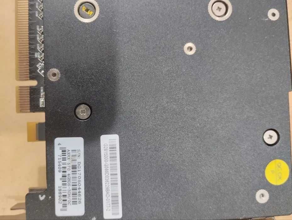 Відеокарта AMD Radeon RX 570, аналог GTX 1650, GTX 1060