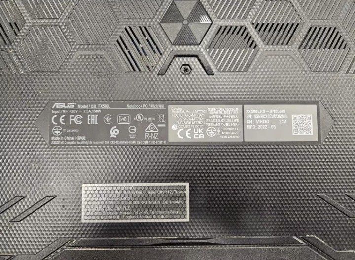 Laptop gaming tuf