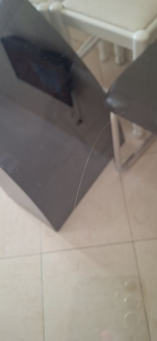 Mesa em vidro retangular