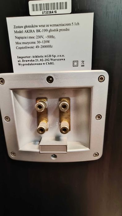 Kino Domowe Amplituner Pioneer VSX-420 / Głośniki AKIRA 5.1
