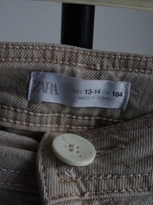 Calças de ganga beje criança ZARA