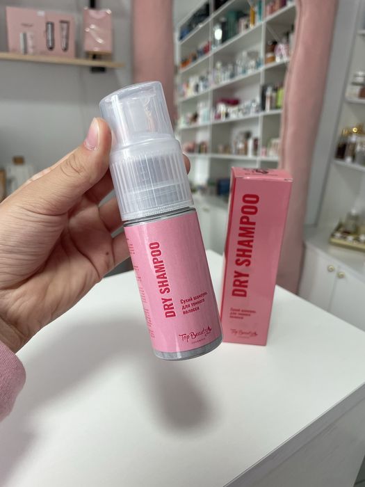 Сухий шампунь Top Beauty для темного волосся, 60 мл — без білого нальоту