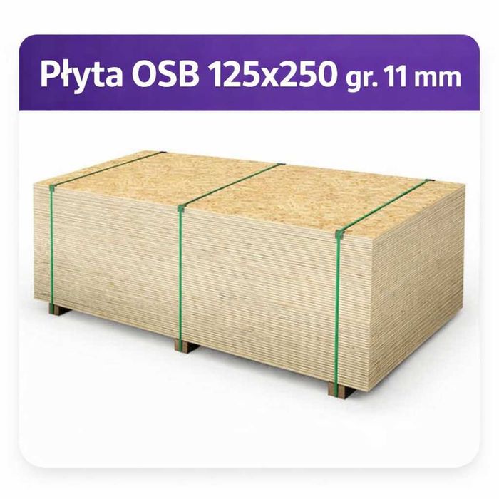 Płyty OSB 125x250 gr. 11 mm | OSB 3 | Dostawa ,