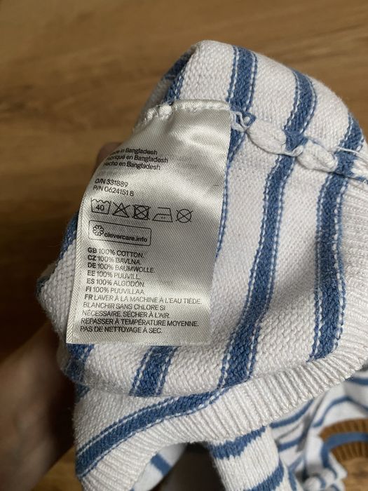 Sweter bawełniany H&M rozmiar 92