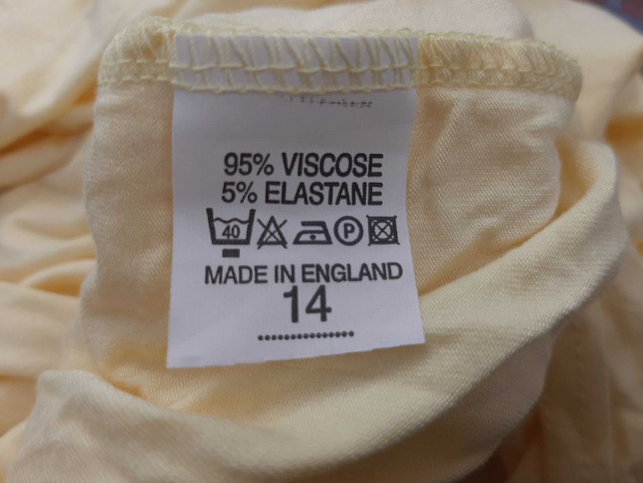 Sukienka asymetryczna żółta z półgolfem Club L XL