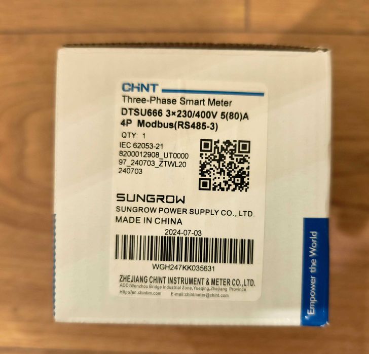 Лічильник CHINT DTSU666 80A
