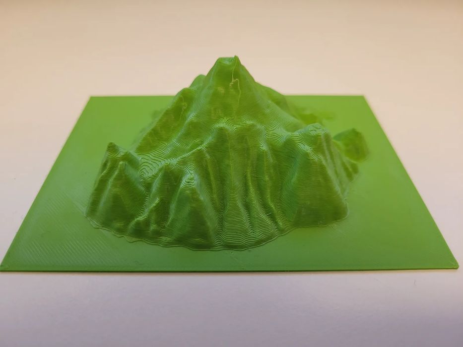 3D Topographic Map of Saba Island