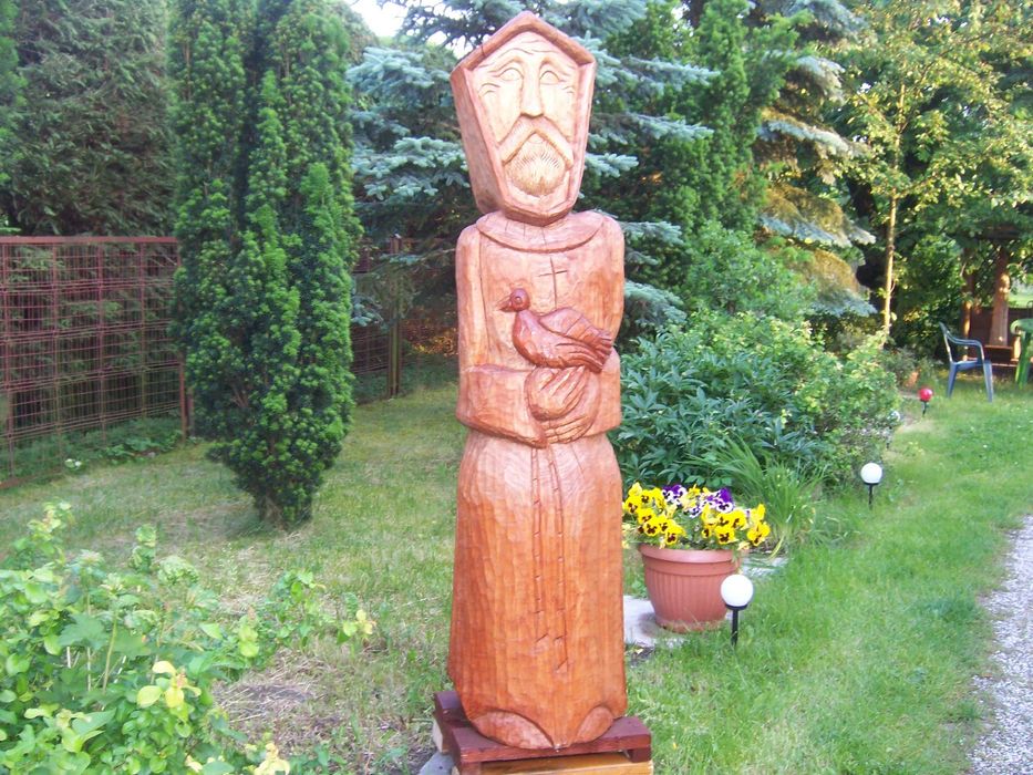 Rzeźby Ogrodowe Z Drewna , Dekoracje Ogrodowe