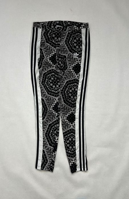 Spodnie Legginsy Adidas Wzorki Soft Cotton