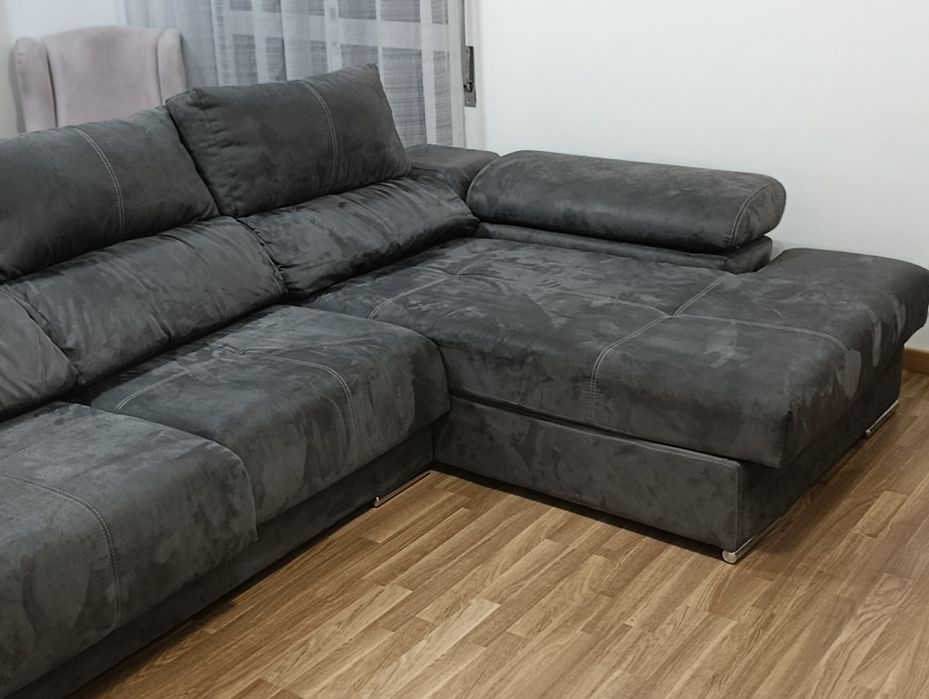 Sofá 2 lugares e chaise