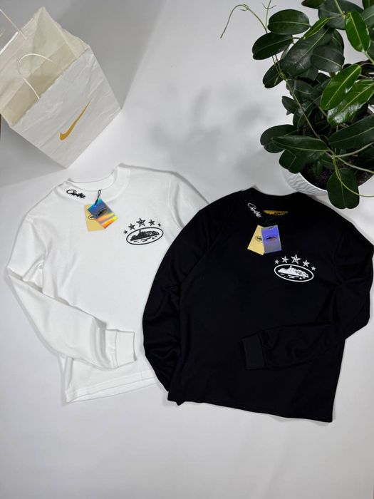 Лонгслів Corteiz чоловічий Лонг Кортез вафельний Corteiz Кофта