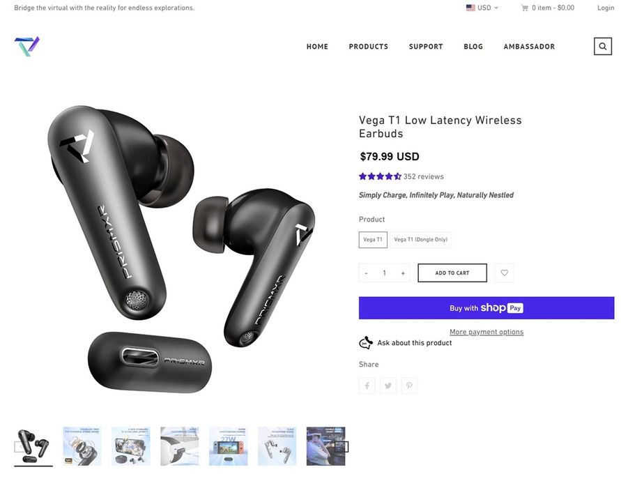 ‼️ Гарнітура 360° PRISMXR Vega T1 (PlayStation 5, Steam Deck, Quest 3) USA