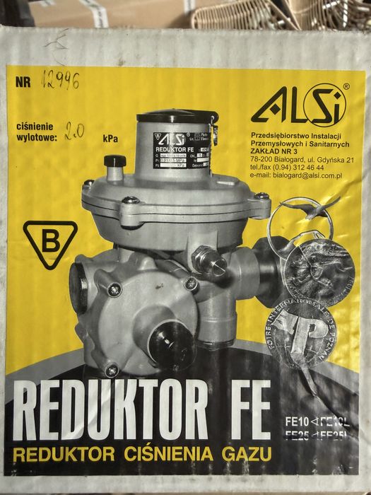Reduktor Ciśnienia Gazu ALSI FE10 (Nowy, Nieużywany)