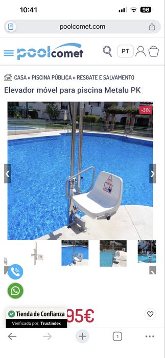 Elevador de piscina NOVO