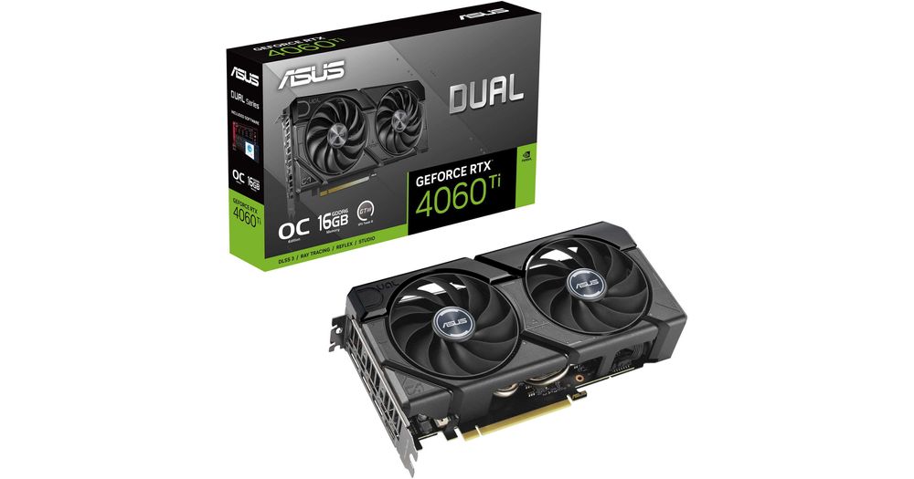 Відеокарта ASUS GeForce RTX 4060 Ti Dual EVO OC Edition 16GB