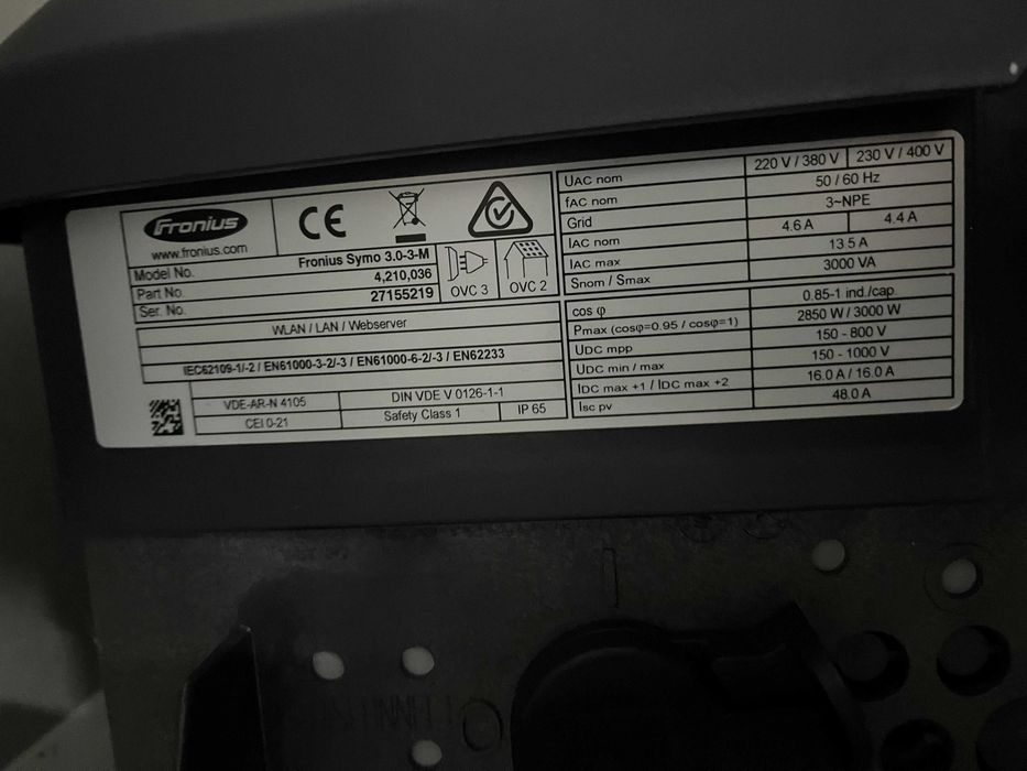 Inversor Fronius Symo 3.0-3-M