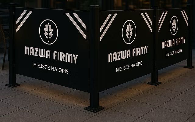 Ogródki piwne stalowe i aluminiowe