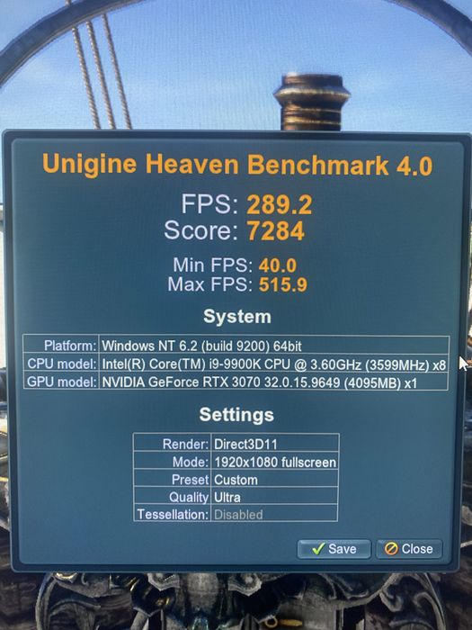 Gigabyte RTX 3070 gaming OC 8GB