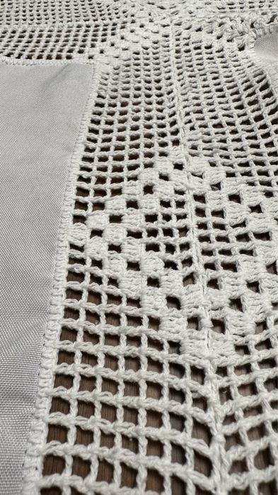 Toalha branca de renda