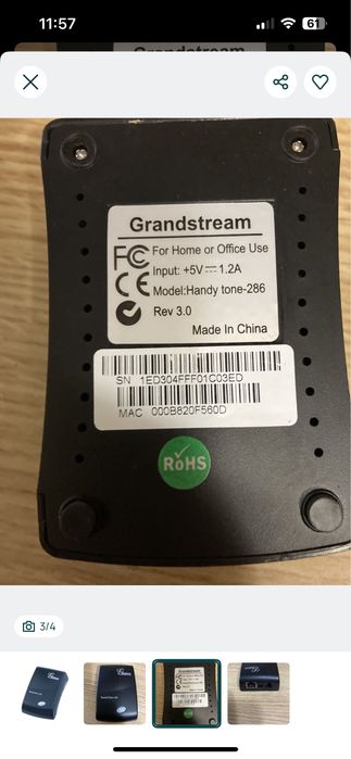 Adaptador para telefone analógico Grandstream HandyTone-286