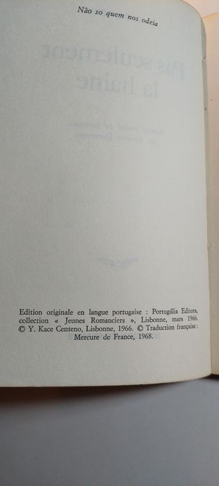 Pas Seulement la Haine - Y. K. Centeno (Assinado pela autora)