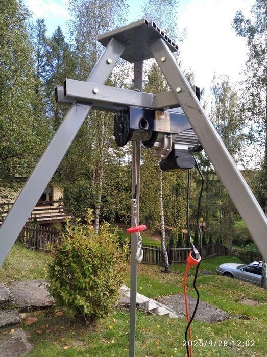 Trójnóg z wciągarką dragon uprząż