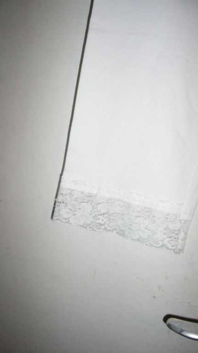 nowe getry białe 3/4 z koronką roz.46