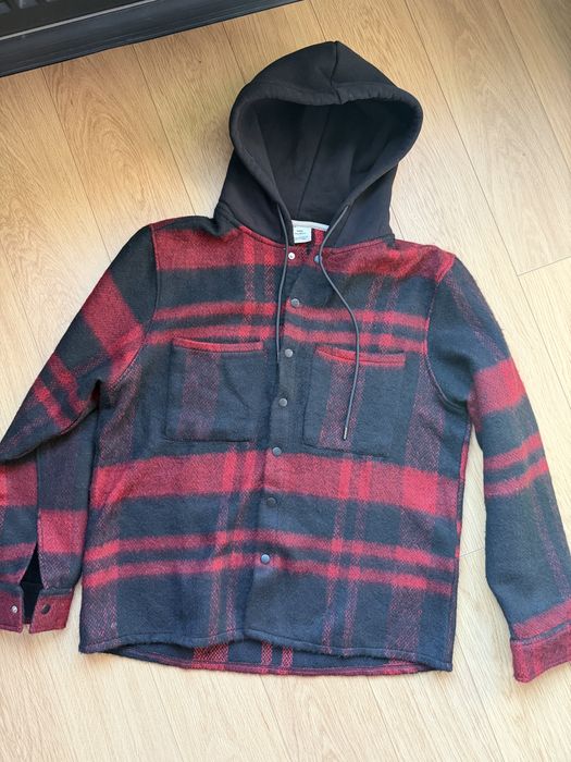 Тёплая рубашка  в клетку Куртка