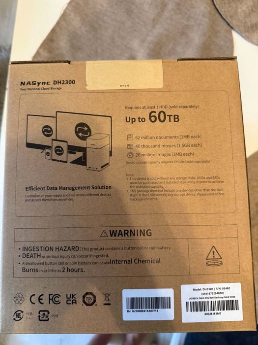 Ugreen NASync DH2300 Serwer Plików 2-Dyskowy 60TB 1GbE HDMI 4K
