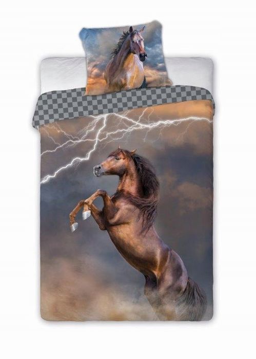 Pościel Młodzieżowa 160x200 Koń Konie z Końmi Hors
